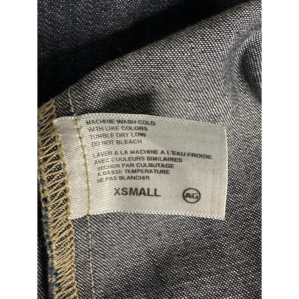 AG Adriano Goldschmied cotton chambray long sleeve popover shirt/top Size XS - Picture 7 of 7